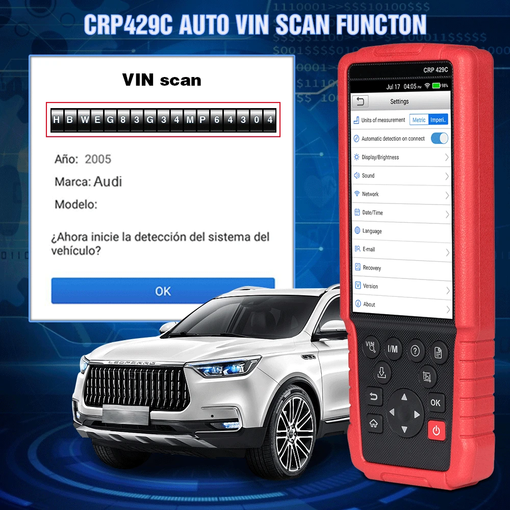 Launch CRP429C ENGABS/SRS/Transmision OBD/OBDII Code Reader 11 Special Service X431 Diagnostic Tool Auto Scanner