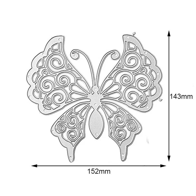 YaMinSanNiO бабочка фон металлические режущие штампы для скрапбукинга изготовления открыток альбом декоративное тиснение поделки трафареты