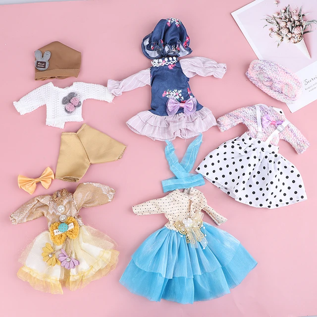20cm boneca maiô mini biquíni roupa de natação impresso padrão brinquedos  roupas mudando vestido jogo bonecas acessórios menino menina presente -  AliExpress