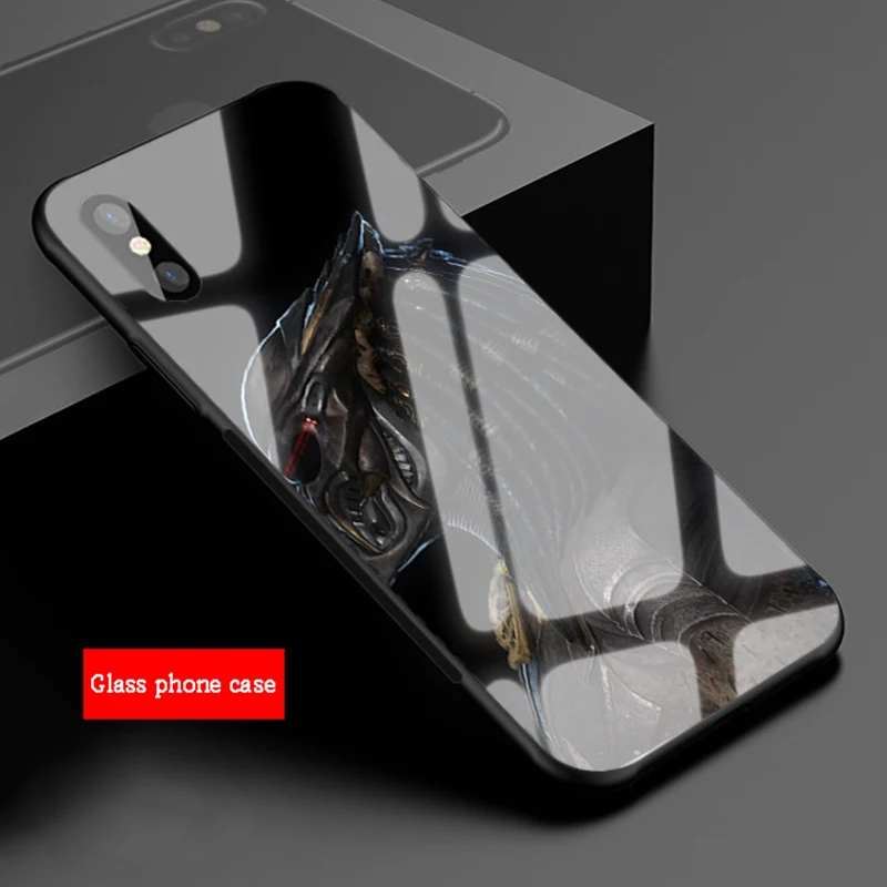 Чехол Alien vs Predator из закаленного стекла для iphone 12 11 Pro Max 5 6 7 8 X XS XR XSMax 12Pro Max|Бамперы| |