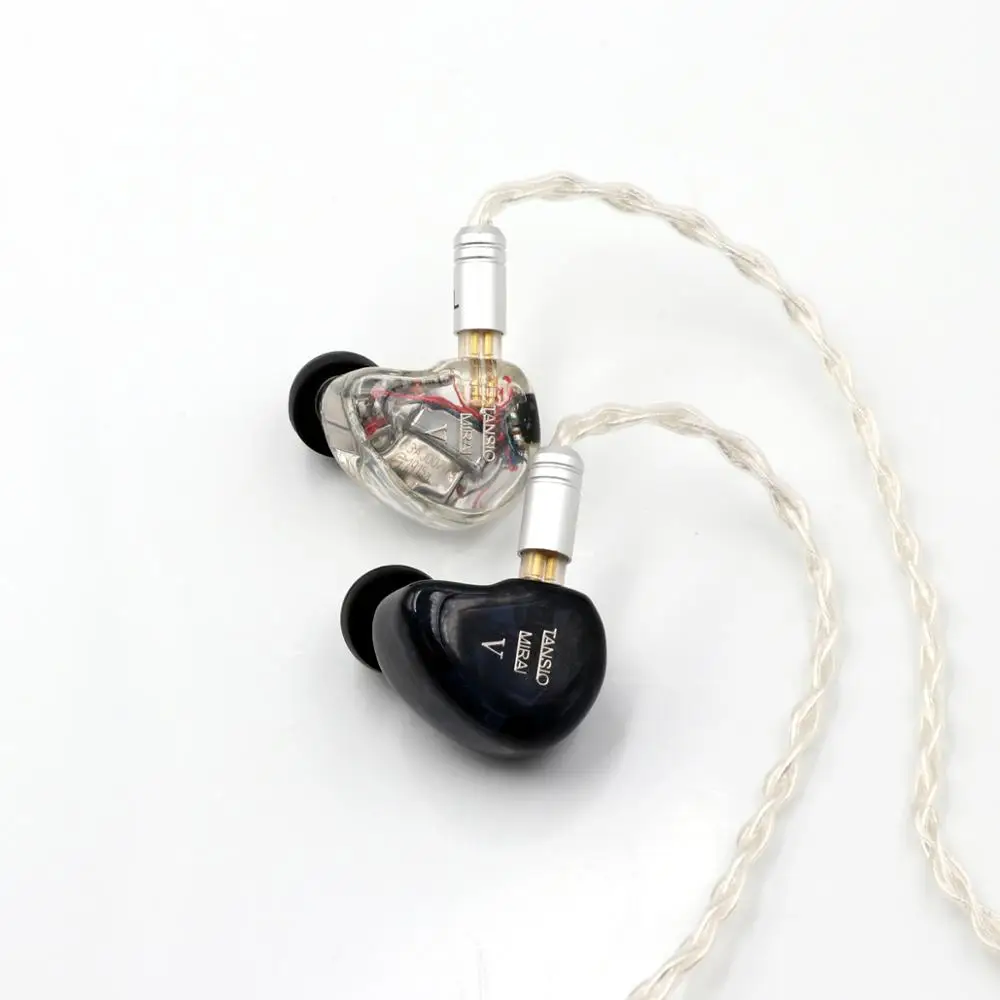 Наушники вкладыши TANSIO Mirai TSMR 5 5BA Knowles Driver HiFi со съемным кабелем 0 78 мм 2