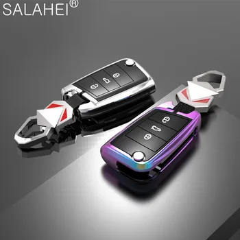 

Zinc Alloy Car Key Cover Case For VW Volkswagen Tiguan MK1MK2 Magotan Passat B5 B8 Polo Golf 4 5 6 7 mk7 Jetta POLO Eos Scirocco