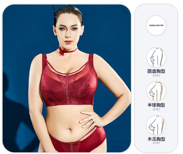 Sexy Women's Lace Sheer Wire Free Minimizer Bra Full Coverage Non-Padded  Underwear Suppotive Lingerie 38 C D E F G H I - AliExpress