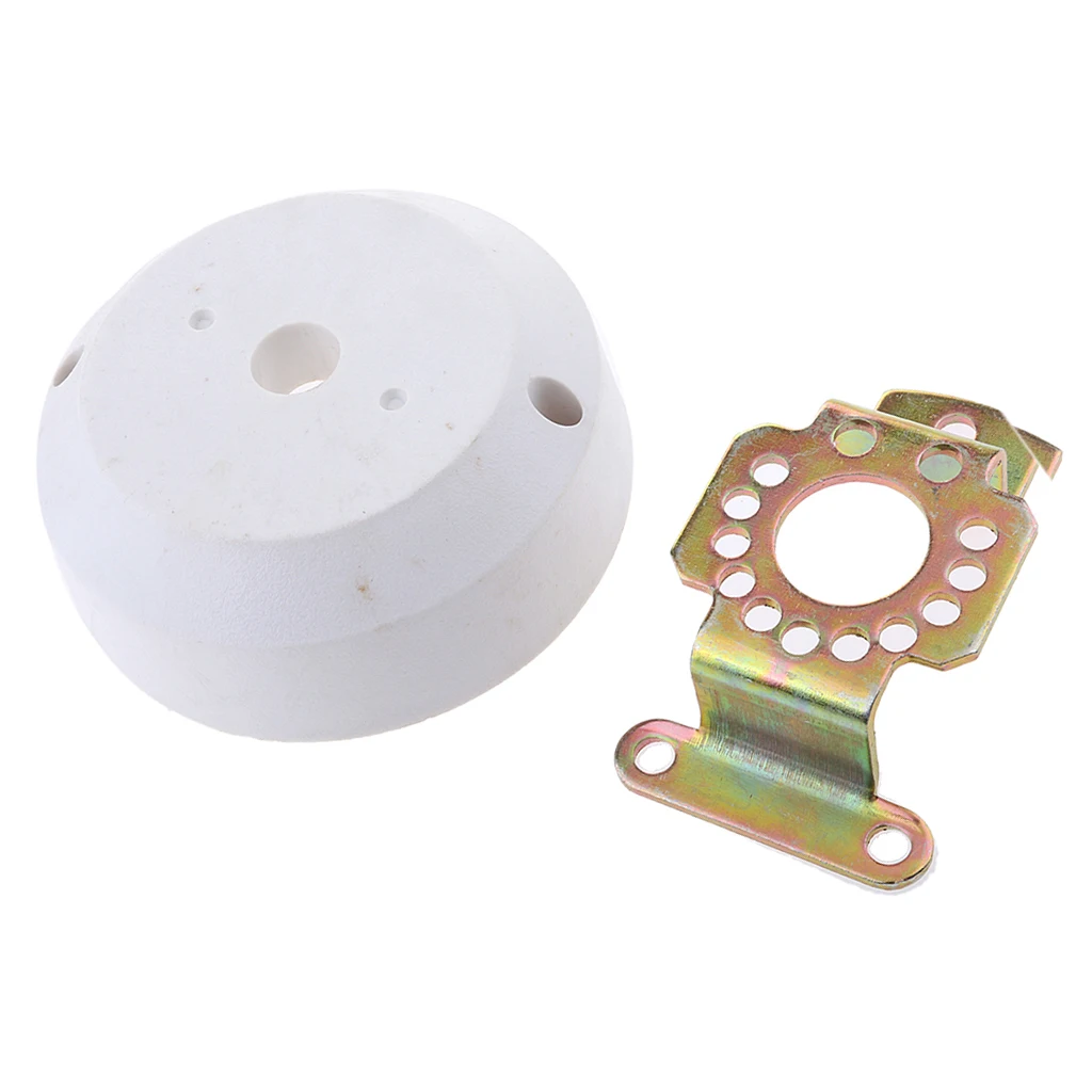 Marine Cable Steering 90 Degree Bezel Kit Boat Outboard Engine Helm White