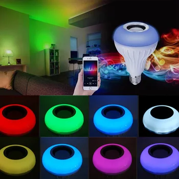 

3W 5W 7W 10W 12W 15W RGB LED Bulb E27 E14 AC110V 220V LED lamp with Remote Control Dimmer Holiday Colorful Night lighting