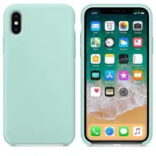 Funda silicona iphone XR textura suave Verde claro