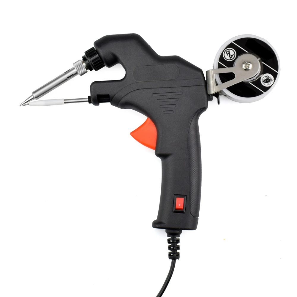Electric Soldering Iron Kit 60W EU/US Internal Heating Gun Handheld Automatically Send Tin Welding Station Repair Tool