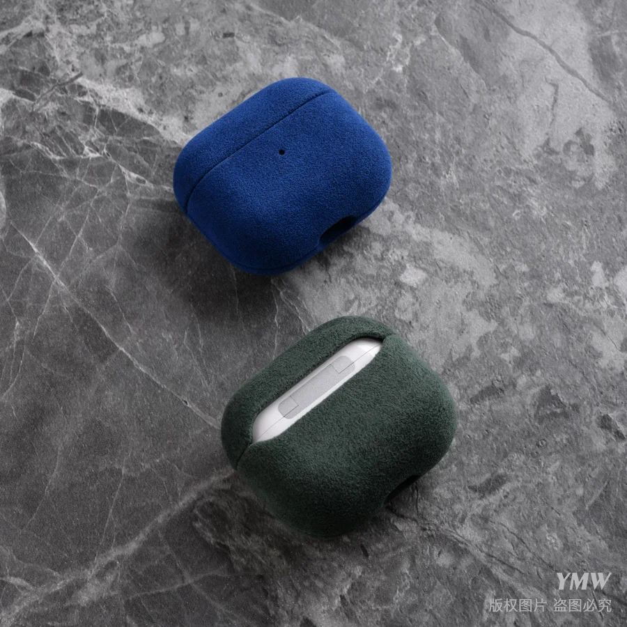 de luxo casos couro artificial para airpods