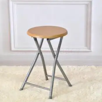 

Folding Stool, Home Office, Simple Modern Outdoor Portable Chair, High Stool, Small Round Stool, Dining Table, Chair, Bar Stool