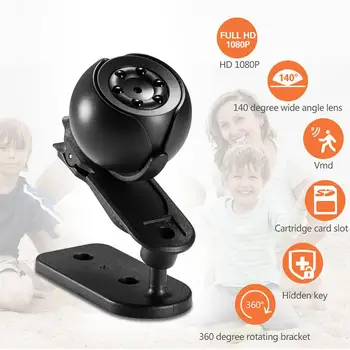 

Mini Surveillance Camera Portable HD 1080P Cam Wide Angle Night Vision Cameras