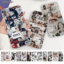 

Vogue magazine cover Black TPU Soft Rubber Phone Cover for iphone 13 12pro max 11 pro XS MAX 8 7 6 6S Plus X 5S SE 2020 XR
