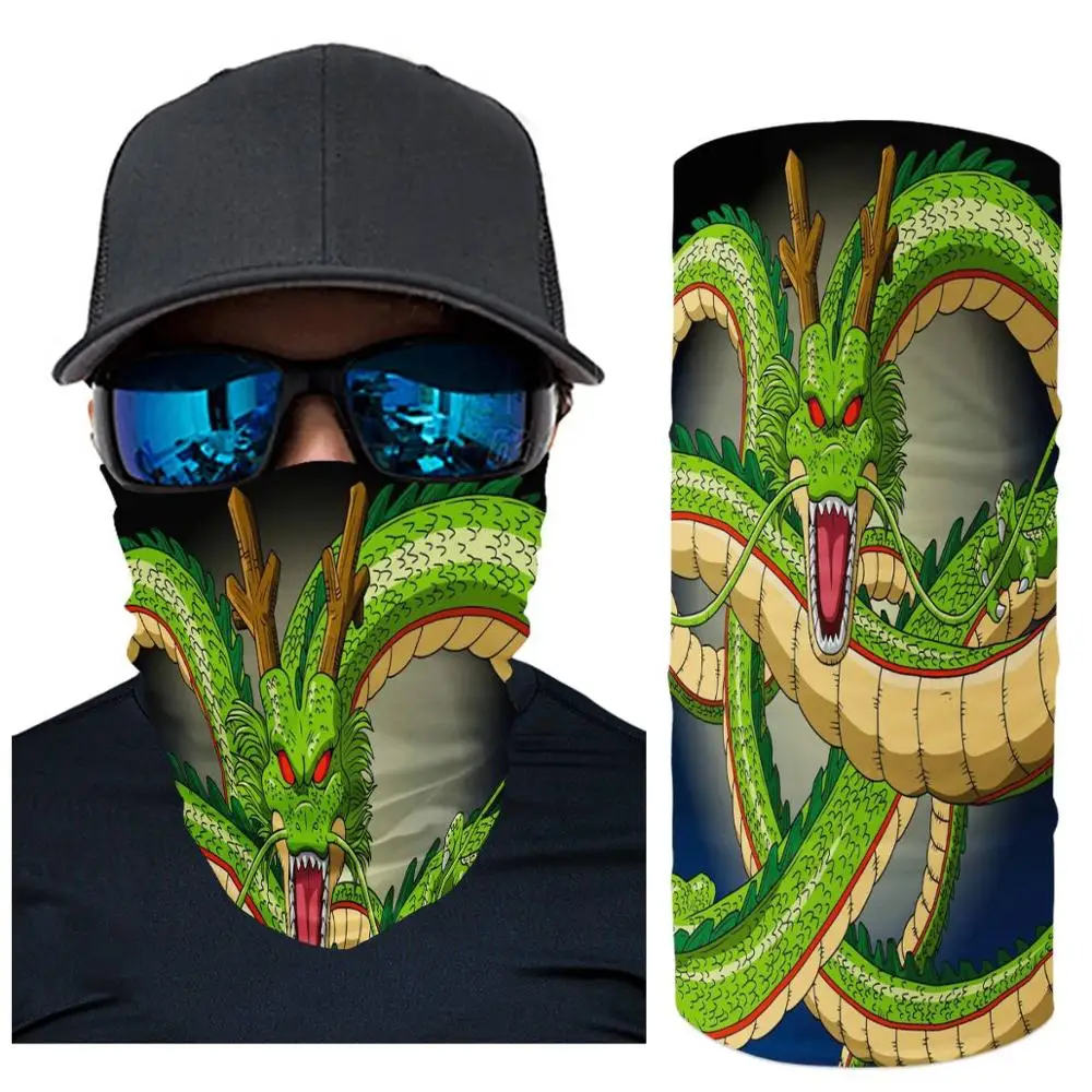 

Seamless Balaclava Magic Scarf Neck Face Cover Anime Dragon Ball Head Bandana Shield Headband Headwear Men Riding mask custom