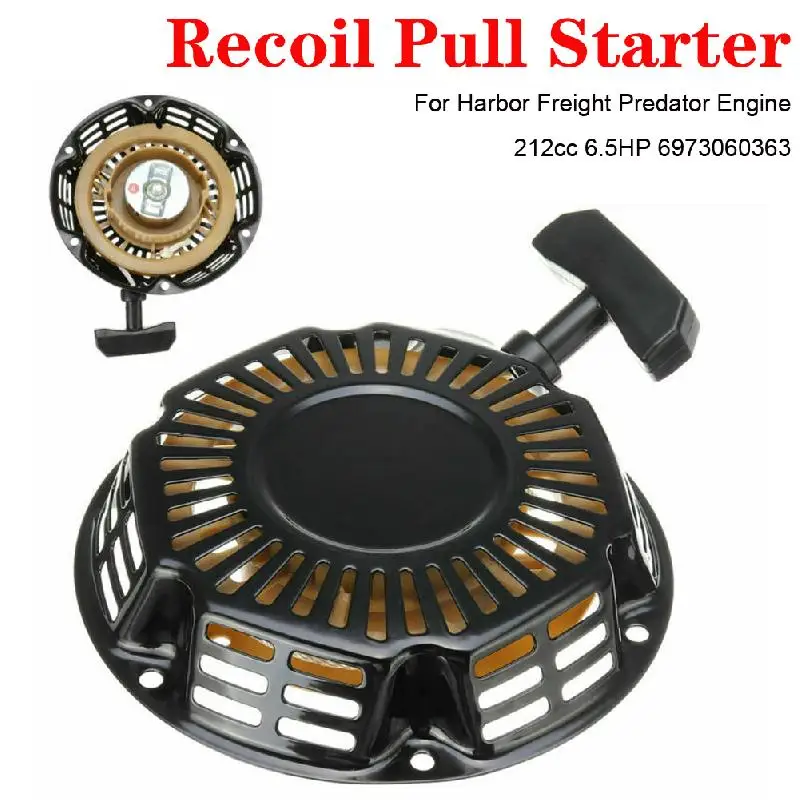 

Rewind Pull Recoil Starter Lawn Mower Good Quality Fast Installation Convenient For Harbor Freight Predator Engine 212cc 6.5 Hp