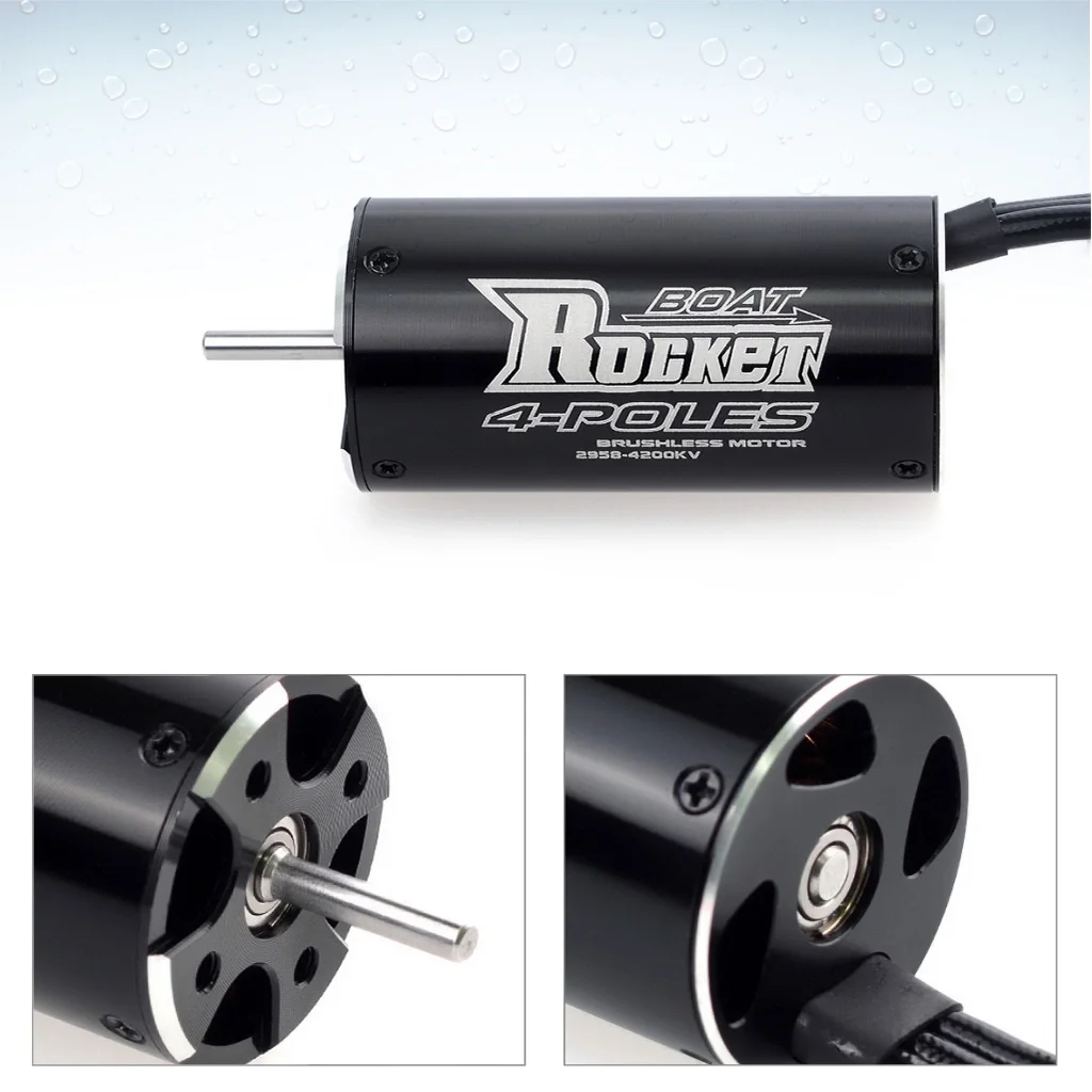 Surpass rc boat accessories Rocket 2958 waterproof brushless electric boat motor for remote control boats