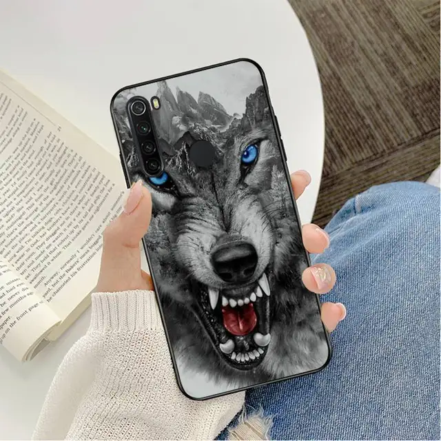 Yinuoda angry wolf face Phone Case for Xiaomi Redmi 4X 7 7A 8 8A 9 9A Note 7 8 8T 9 10 Pro a1