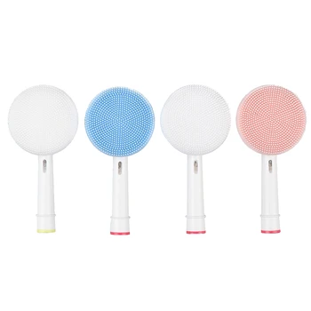 

2 Pcs/Set Electric Toothbrush Replacement Facial Cleansing Brush Head Electric Toothbrush Cleansing Head Professional Face Care
