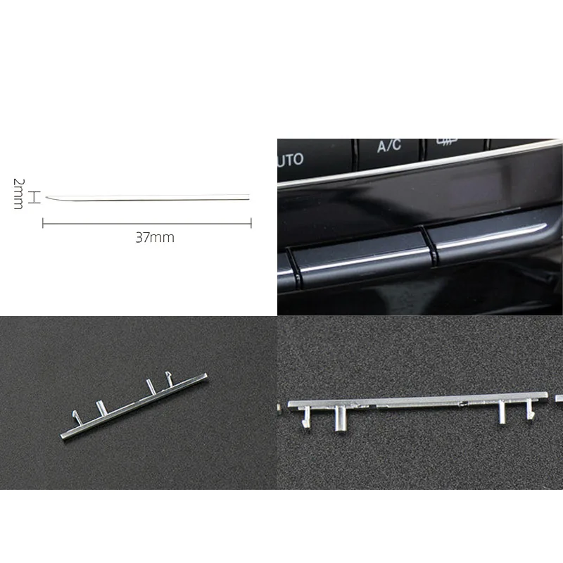 Car Interior Console Air Conditioning Buttons Decoration Trim For Mercedes Benz E Class W212 18-15 AUTO Accessories Light Matte car air conditioner trim air conditioner trim car moulding decoration interior mouldings interior moulding trim strip