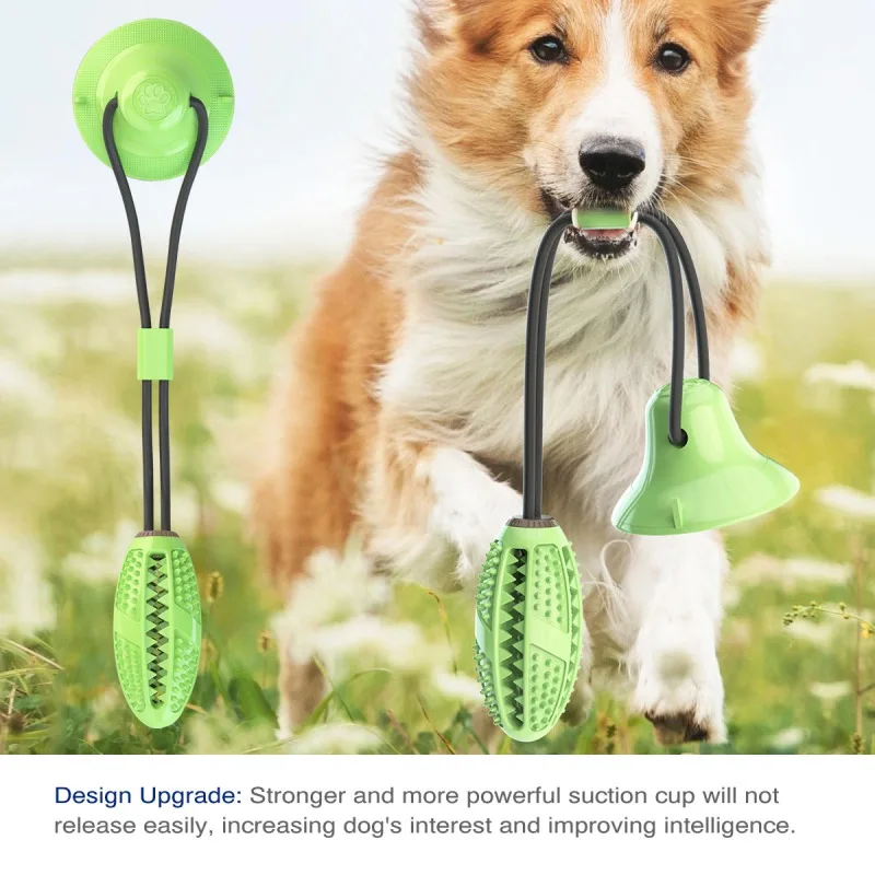 Игрушки для домашних животных с присоской, игрушки для собак с дозатором для еды, шарики для чистки зубов, жевательные резиновые игрушки для собак