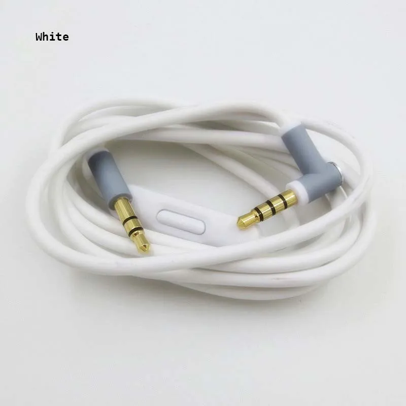 3 5mm to 3 5mm 1 4m Aux Cable with microphone for Beats by Dr Dre Solo Studio Pro Detox Headphones Headset 10pcs lot