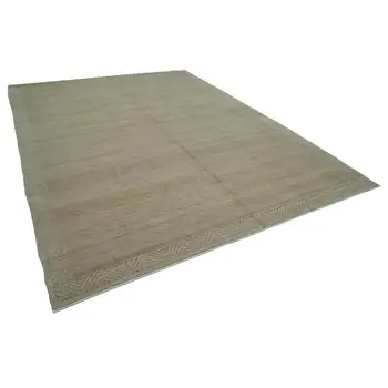 

277x368 Cm Beige Handmade Oushak Rug-9x12 Ft