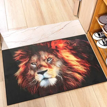 

3D Printing Bedroom Area Rugs Cat Lion Tiger Large Size Carpets Modern Halloween Party Anti-slip Floor Rug Home Decor Mats