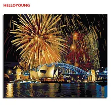 Морской Мир цифровая живопись ручная роспись маслом венеция по номерам Масляные картины китайские картины-свитки рисунок