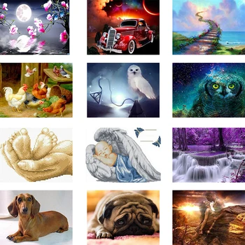 

Diamond Painting Full Square Drill Moon Rhinestones Pictures Diamond Embroidery Sale Flower Animal Scenic Cross Stitch Mosaic