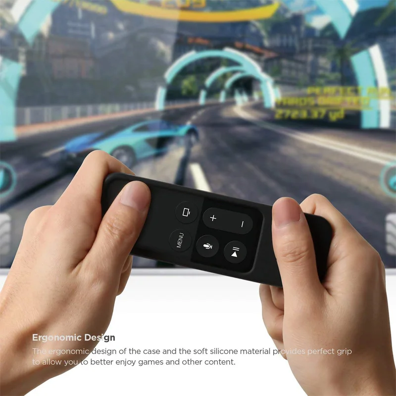 Silicone Remote Case For Apple TV 4 Remote Control Cover Soft Silicone Protective Case Waterproof Dust Anti-fall Dust Cover