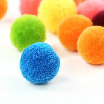 

SUEF 5/10pcs Assorted Colorful Cat Ball Toys Pet Kitten Rainbow Chew Toy Fun Stratch Pets Supplies LBShipping @3