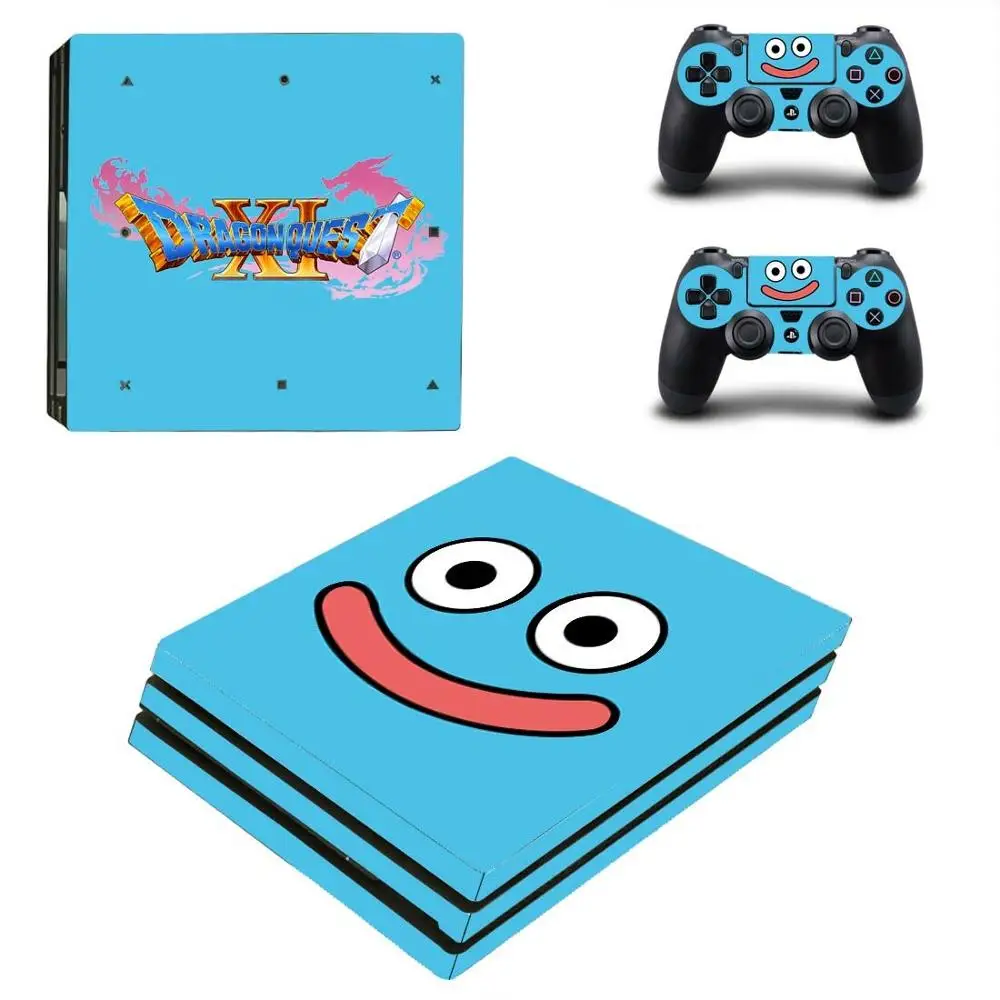 Наклейка на консоль и контроллер Dragon Quest PS4 Pro | Электроника