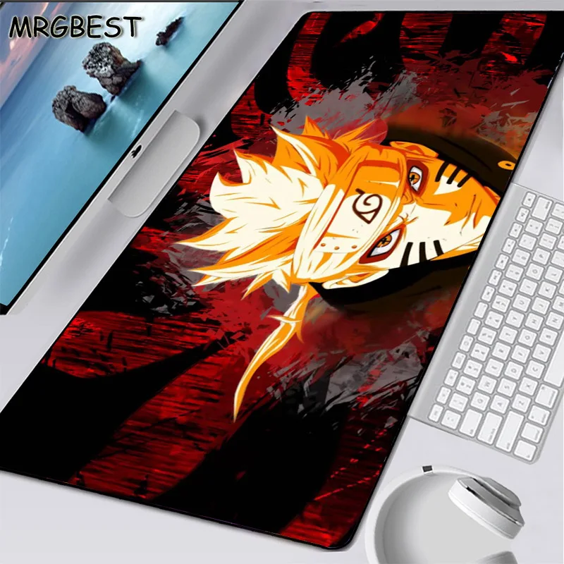 Большой игровой коврик для компьютерной мыши MRGBEST L с аниме Наруто RGB игровые