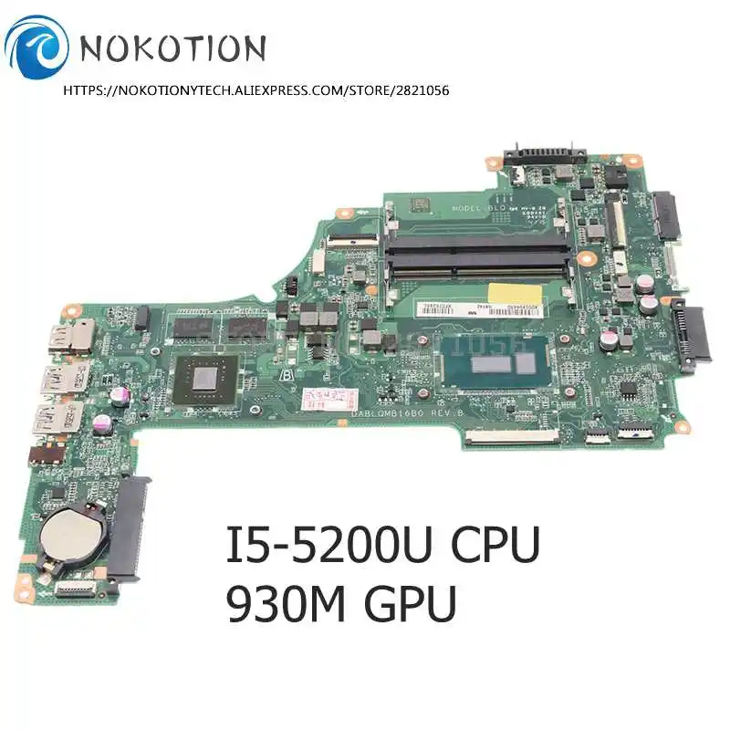 Материнская плата NOKOTION A000394430 DABLQMB16B0 для TOSHIBA Satellite L50 L50-C P50-C материнская ноутбука