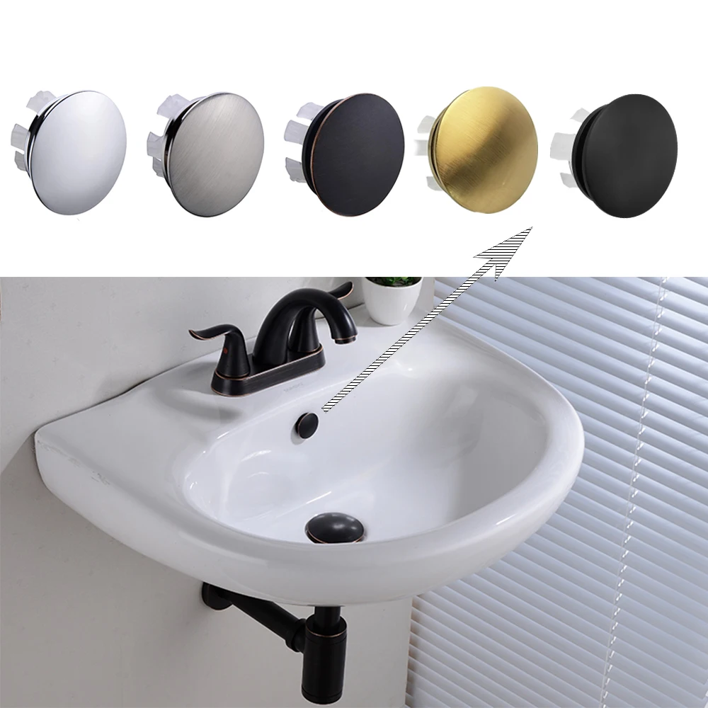 Solide Messing Waschbecken Uberlauf Kappe Runde Loch Abdeckung Fur Bad Becken Chrom Geburstet Nickel Orb Geburstet Gold Matte Schwarz Fertigen Aliexpress