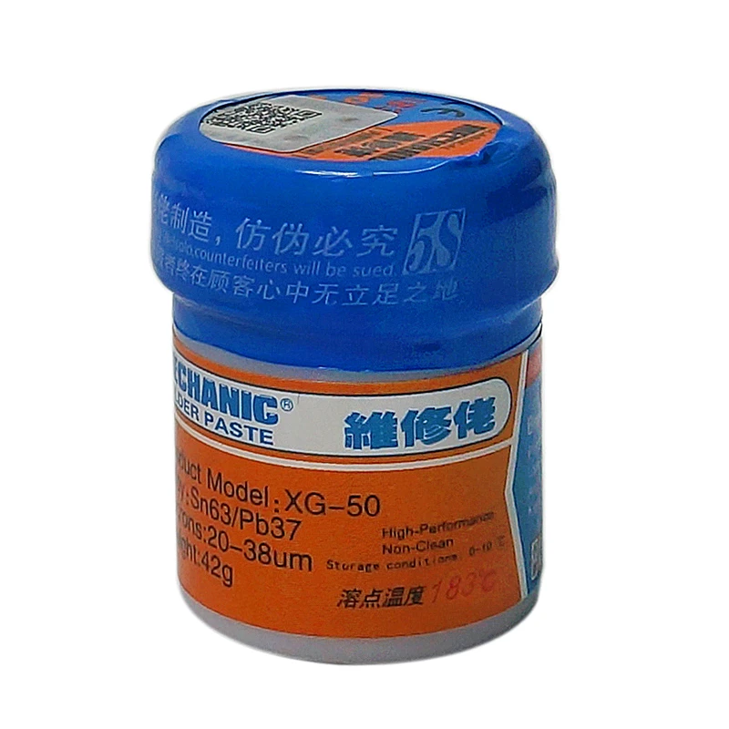 MECHANIC XG-50 Liquid Solder Paste 42g SN63/Pb37 Tin SMD BGA SMT Stencil Welding Tool | Инструменты