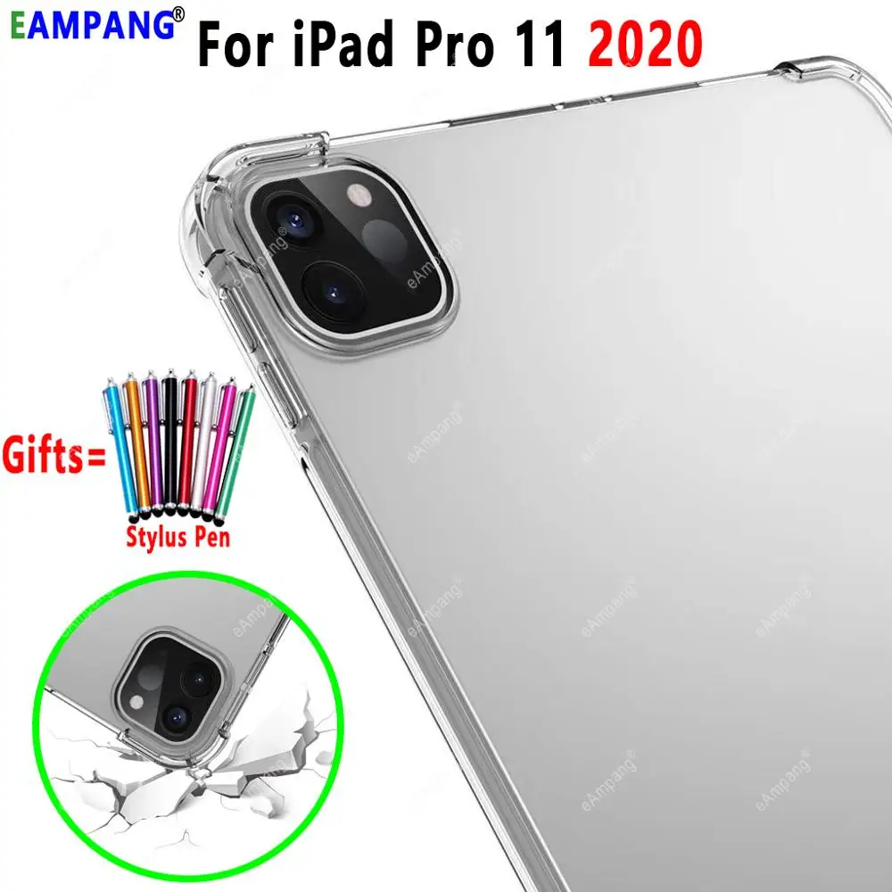 Чехол для iPad Pro 11 2020 противоударный мягкий силиконовый чехол Apple 2-го поколения A2068