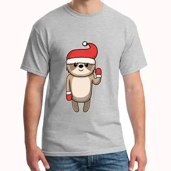 

Personalized animal children baby sloth christmas winter tshirts men XXXL 4Xl 5XL famous pop top tee