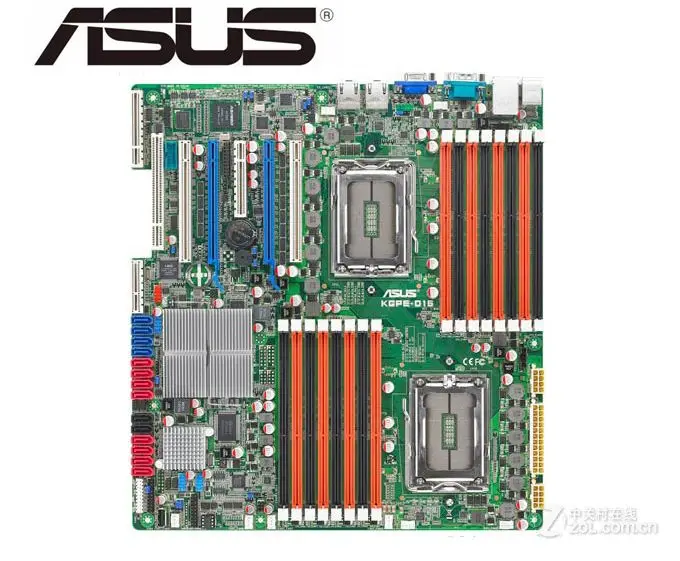 Для ASUS KGPE-D16 Серверная материнская плата Socket G34 DDR3 для 16-core CPU Dual Graphics Crossfire