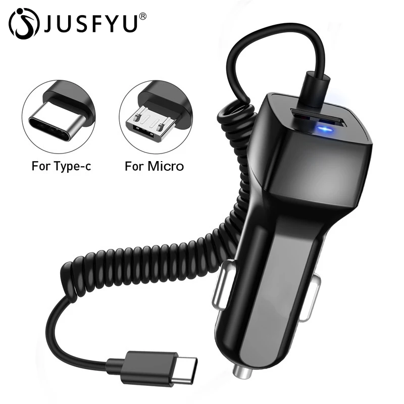 Универсальное автомобильное зарядное устройство с USB быстрое для Xiaomi Samsung S8 S9