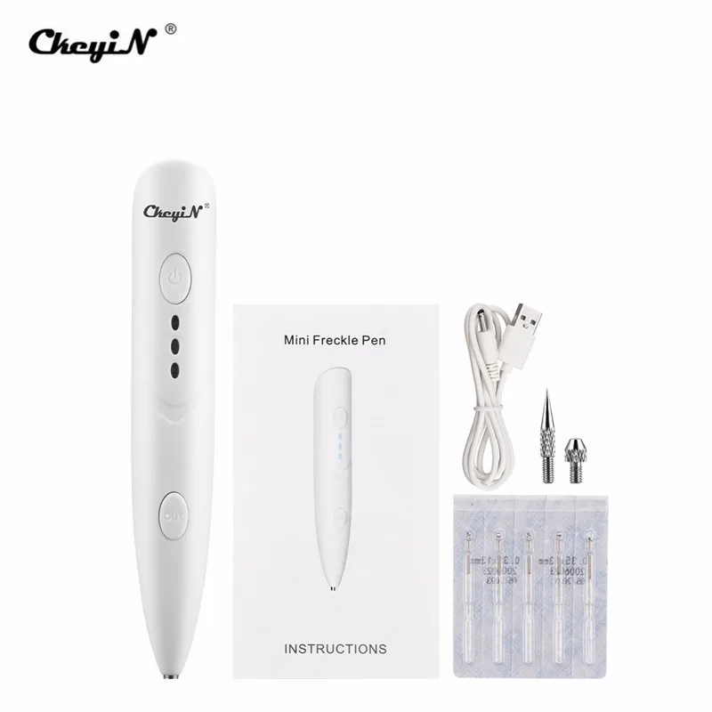 

CkeyiN Dot mole pen Laser Plasma Mole Removal Dark Spot Remover Skin Care Point Pen Skin Freckle Wart Removal Tool Beauty Care