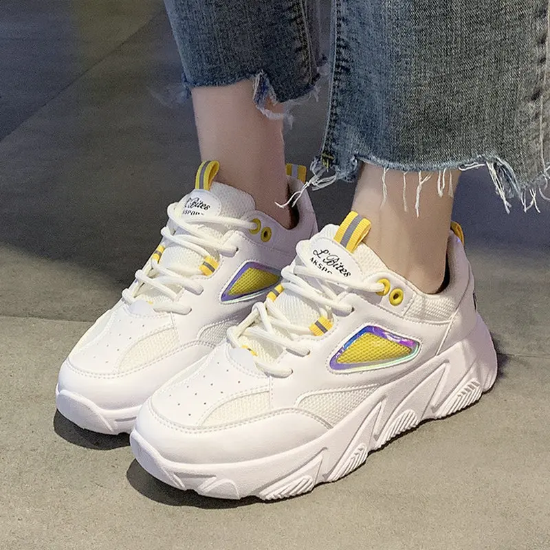 

Size 35-50 Nice Pop Daily Pretty Shoes Woman Flat Heels Autumn Women Casual Sneakers Female Soft Walking Platform Footwear