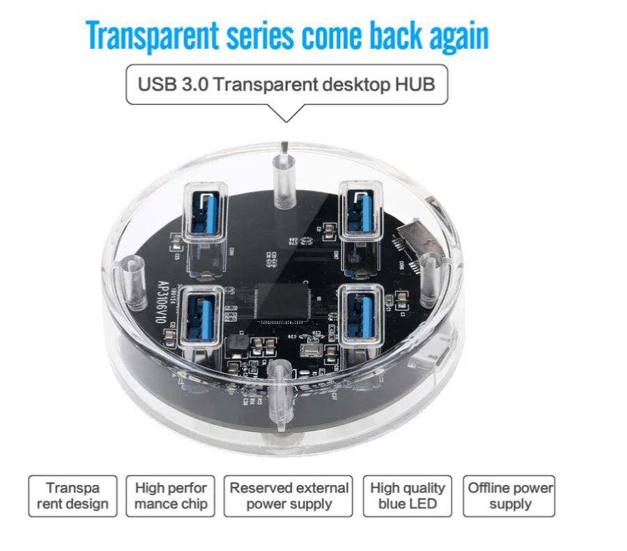 Usb-концентратор 3,0 usb разветвитель один для четырех компьютеров Внешний usb3.0 высокоскоростной концентратор компьютерный интерфейс расширитель