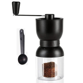 

Manual Coffee Grinder,Adjustable Coarseness Coffee Grinder Mill with Ceramic Burrs,for Home,Office or Travelling