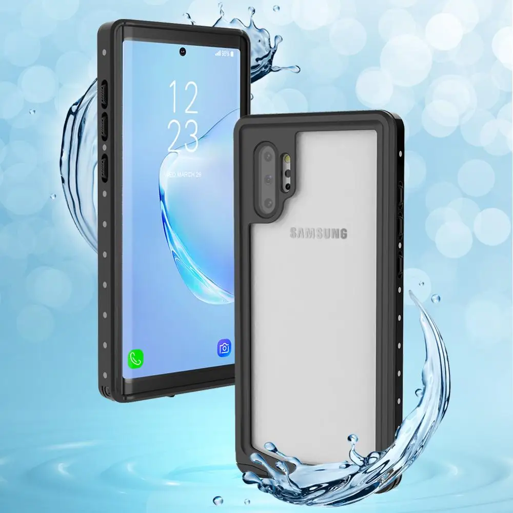 

For Samsung Galaxy Note 10 Plus Case IP68 Waterproof 360 Degree Protection Shockproof Shell for Samsung Note 10 Case Underwater