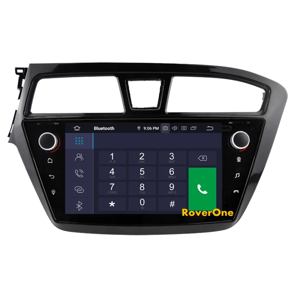 Cheap RoverOne Car Multimedia Player For Hyundai I20 2015 2016 2017 2018 Android 9.0 Radio GPS Navigation Bluetooth PhoneLink 15