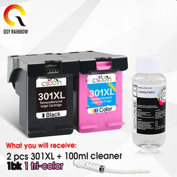 

QSYRAINBOW Compatible 301XL Ink Cartridge Replacement for HP 301 XL for hp301 DeskJet 1050 2050 3050 2150 3150 1010 1510 2540