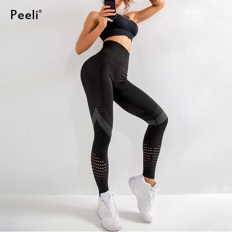 High Waist Seamless Leggings Yoga Pants Push Up Fitness Tight Workout Tummy Control Gym Leggings Athletic Pants Sportswear