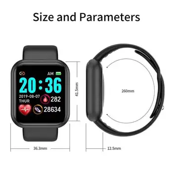 Smart Watch Men Y68 Bluetooth Fitness Tracker Sport Watch Heart Rate Monitor Blood Pressure Smart Bracelet Men Women Smart Watch 2