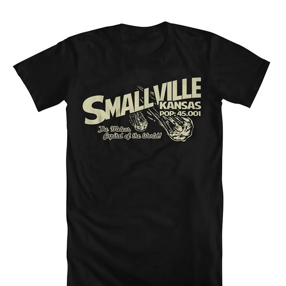 Smallville Kansas Мужская футболка Свободная с круглым вырезом модная повседневная