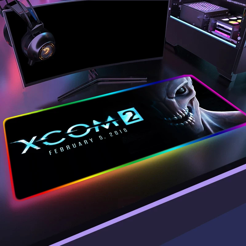 RGB коврик для мыши Коврик Xcom с подсветкой Varmilo геймеров девочек ПК геймерский