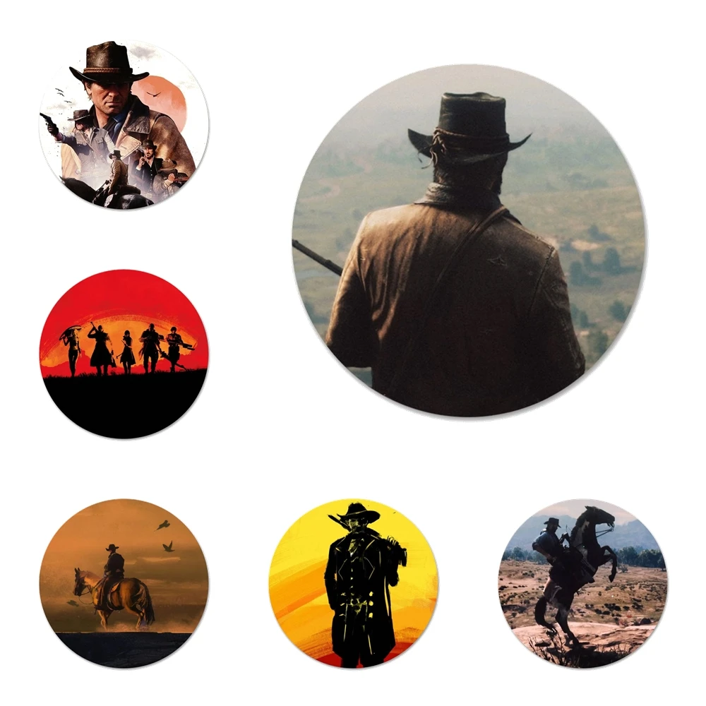 Red Dead Redemption значок брошь заколка аксессуары для одежды рюкзак украшения подарок 58